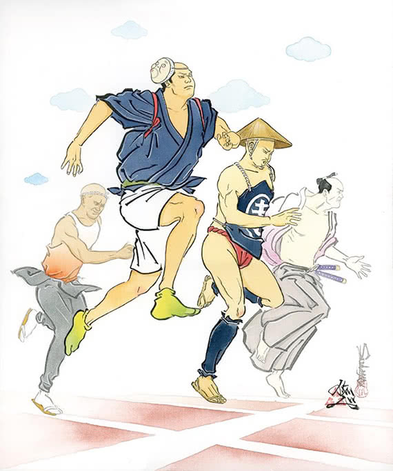 個展 / EDOGORIN「百米走決勝」（2015年）